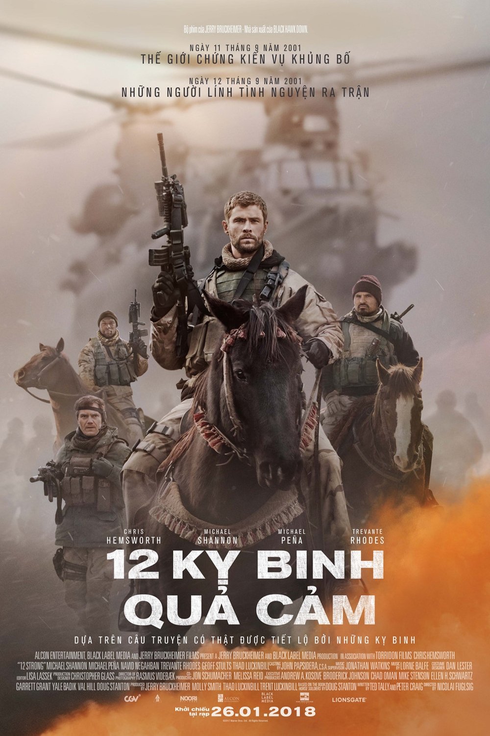 Poster phim 12 kỵ binh quả cảm