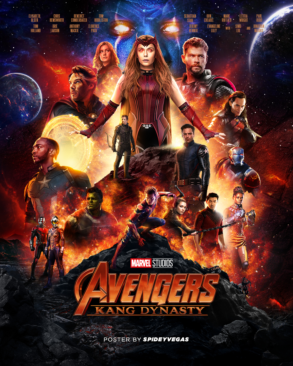 Poster phim Avengers: Triều Đại của Kang
