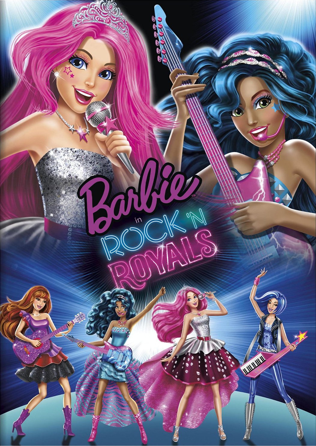 Poster phim Barbie và nhạc hội rock hoàng gia
