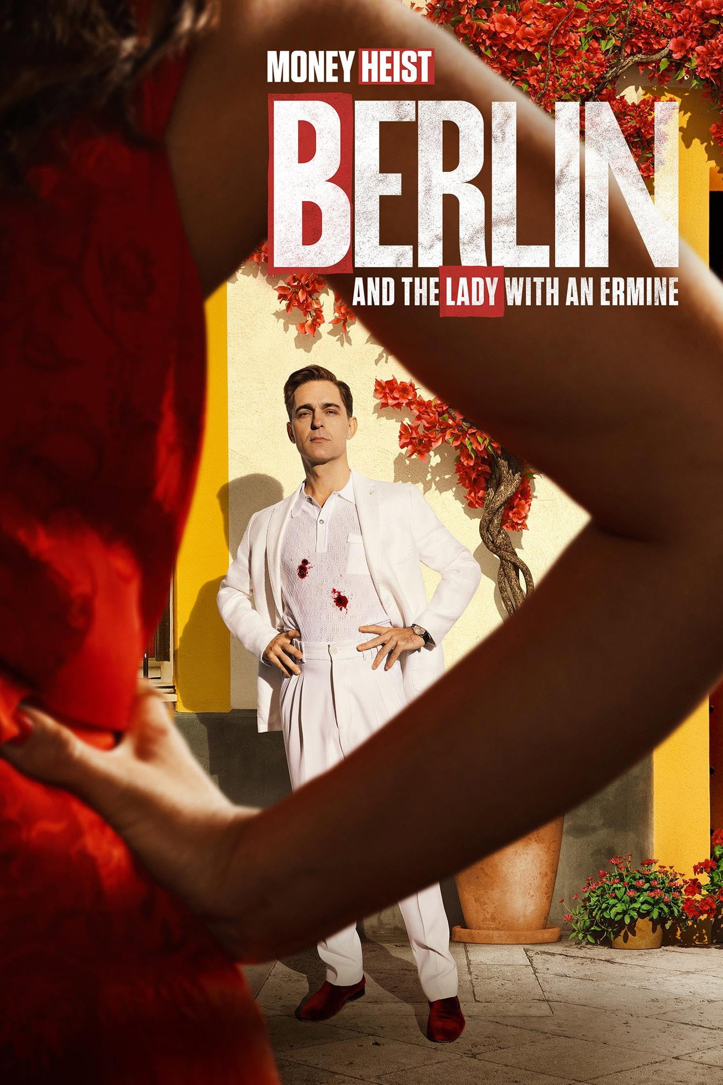 Poster phim Berlin và bức họa Người đàn bà và con chồn