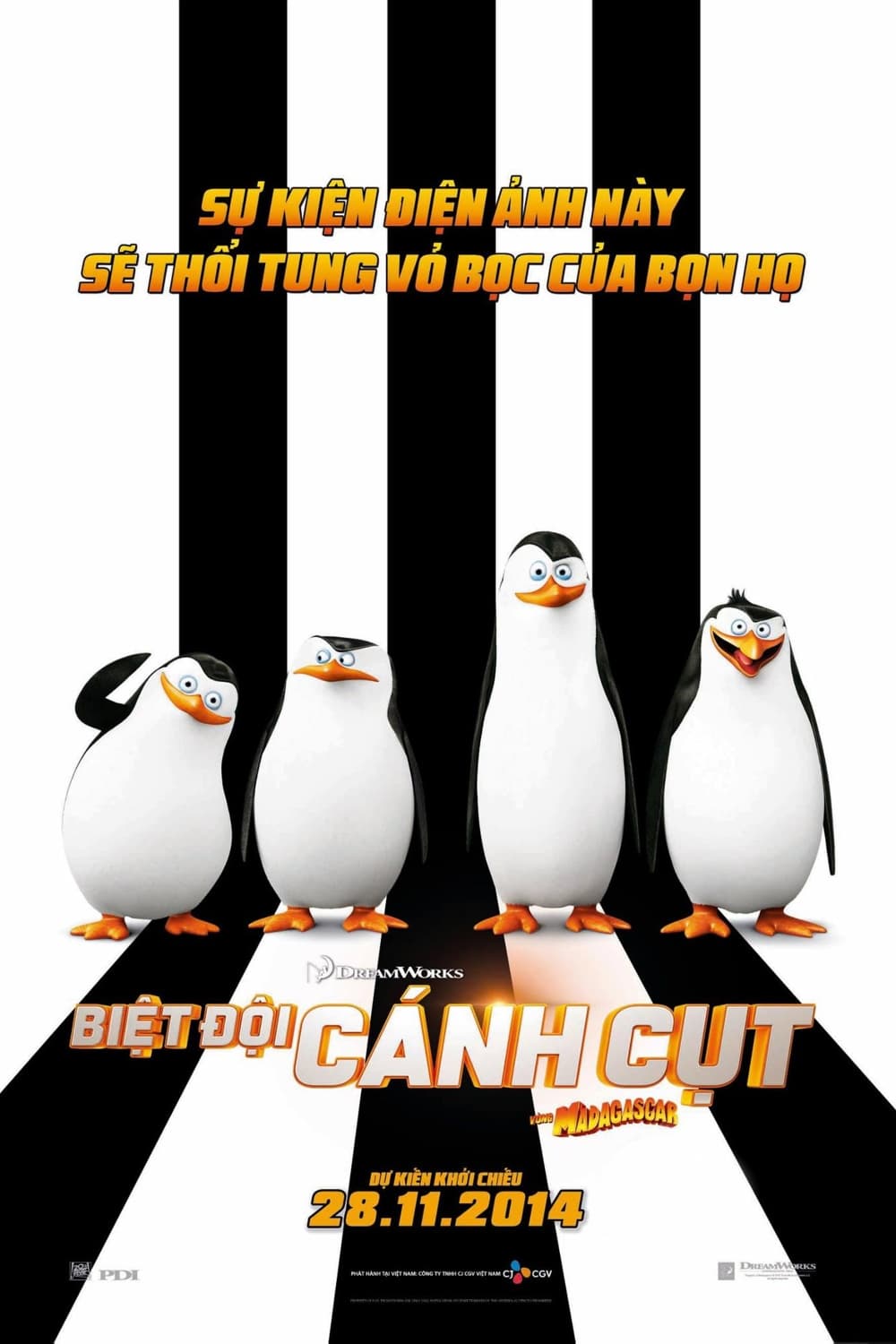 Poster phim Biệt đội cánh cụt vùng Madagascar