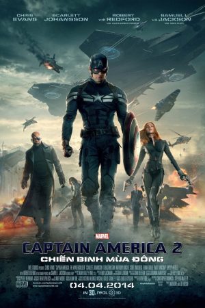 Poster phim Captain America 2: Chiến Binh Mùa Đông