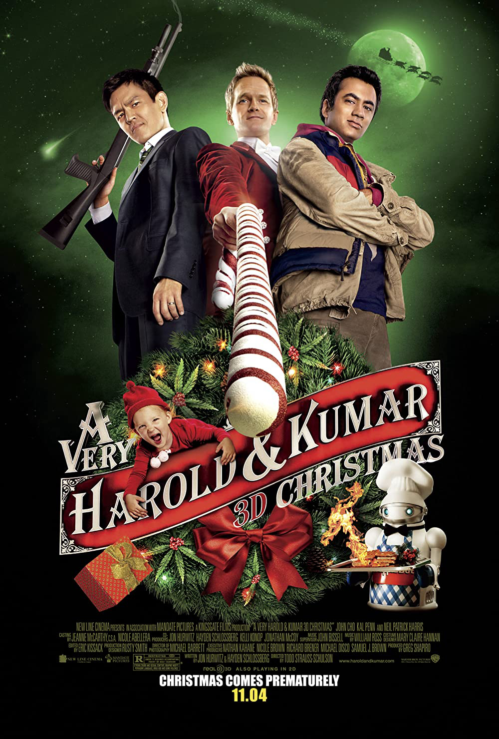 Poster phim Câu Chuyện Giáng Sinh Của Harold Và Kumar