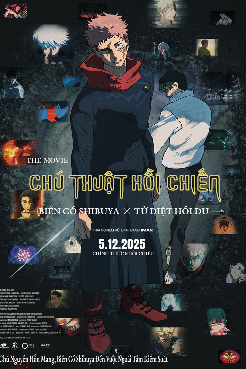 Poster phim Chú Thuật Hồi Chiến: -BIến Cố Shibuya x Tử Diệt Hồi Du-