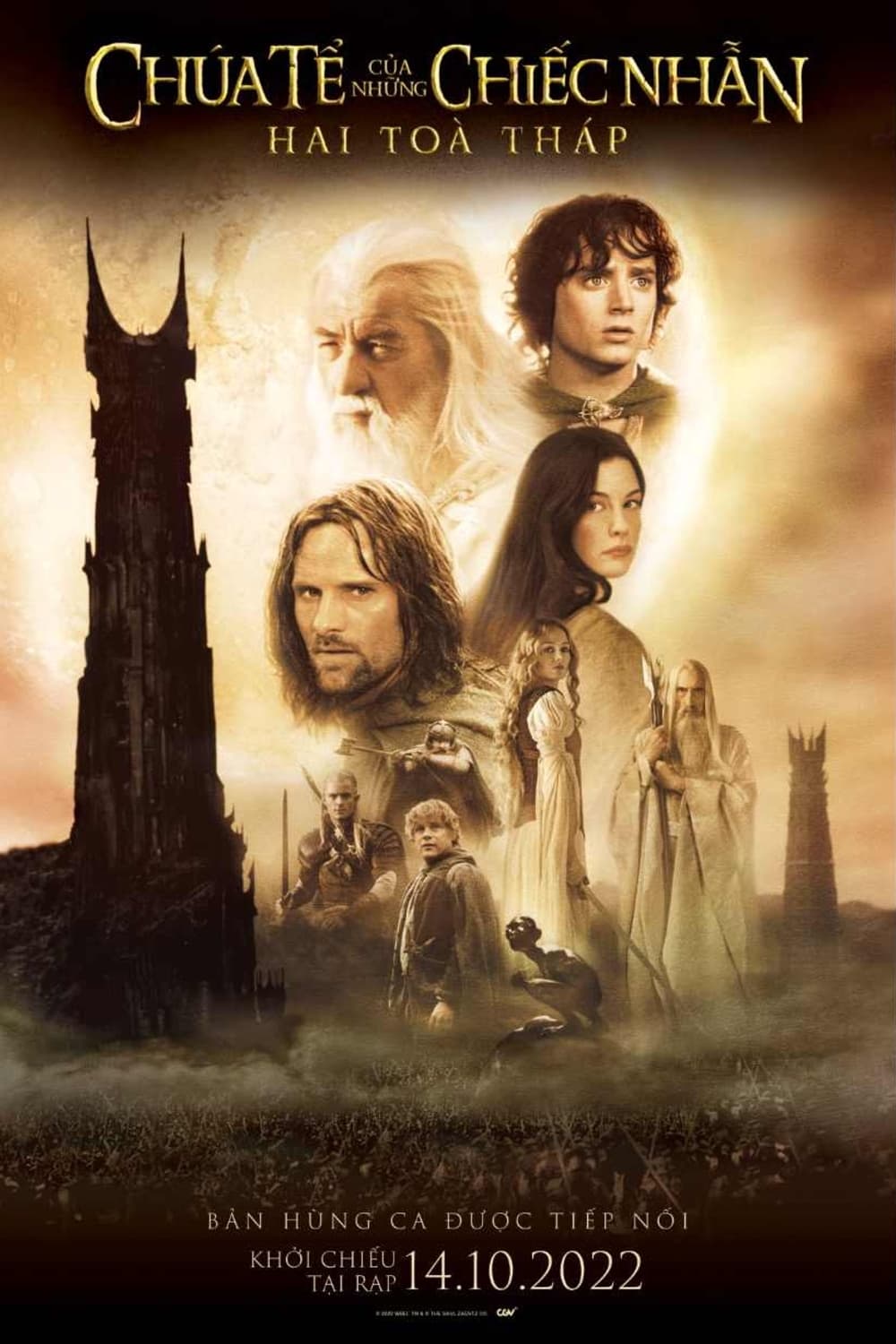 Poster phim Chúa Tể Của Những Chiếc Nhẫn 2: Hai Tòa Tháp
