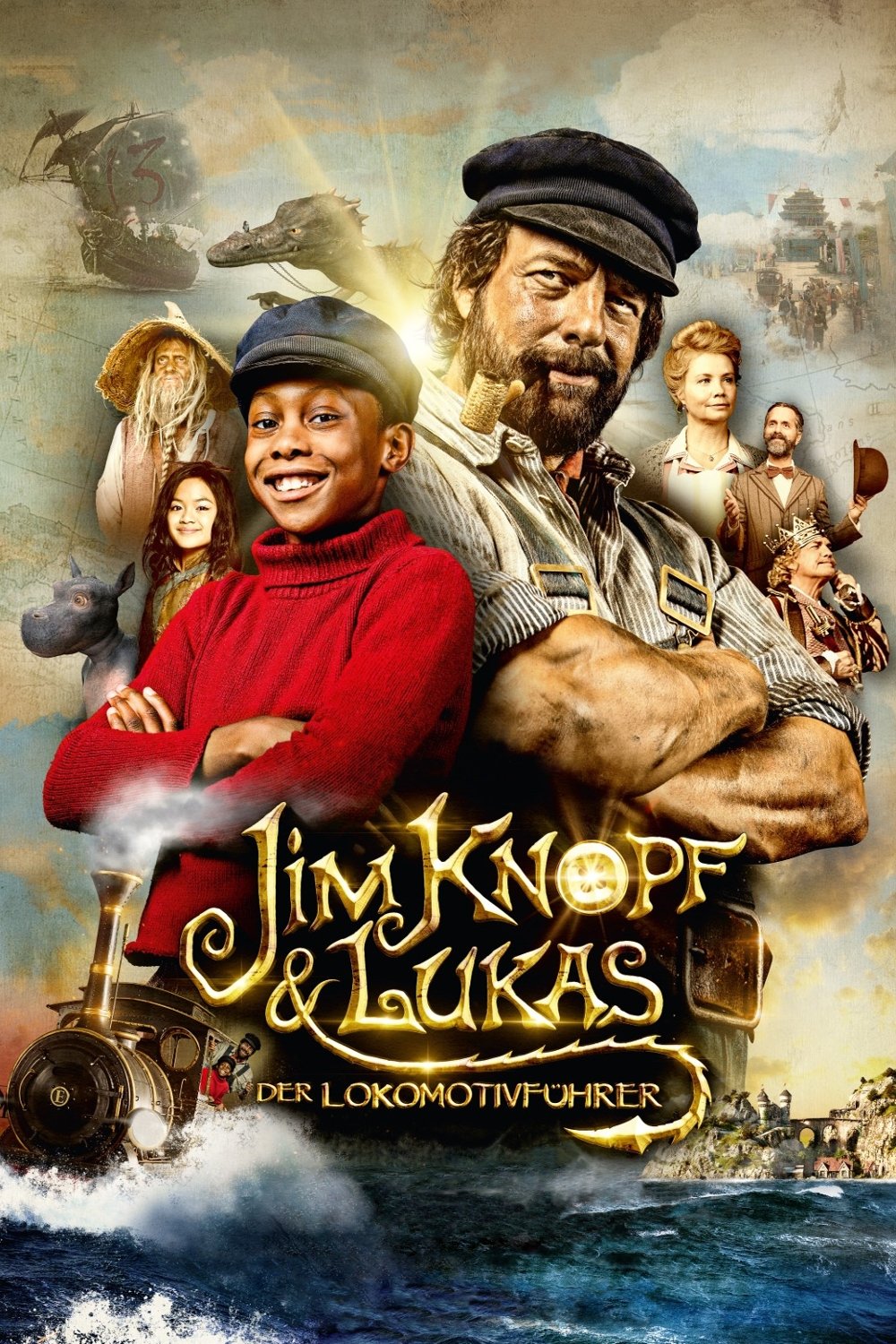 Poster phim Chuyến Phiêu Lưu Của Jim Cúc Quần Lukas Và Đầu Máy Hơi Nước