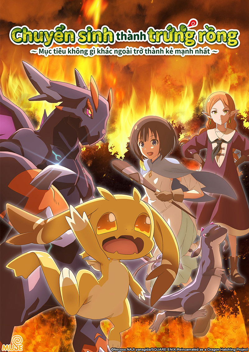 Poster phim Chuyển Sinh Thành Trứng Rồng – Mục Tiêu Không Gì Khác Ngoài Trở Thành Kẻ Mạnh Nhất (Tensei shitara Dragon no Tamago datta)