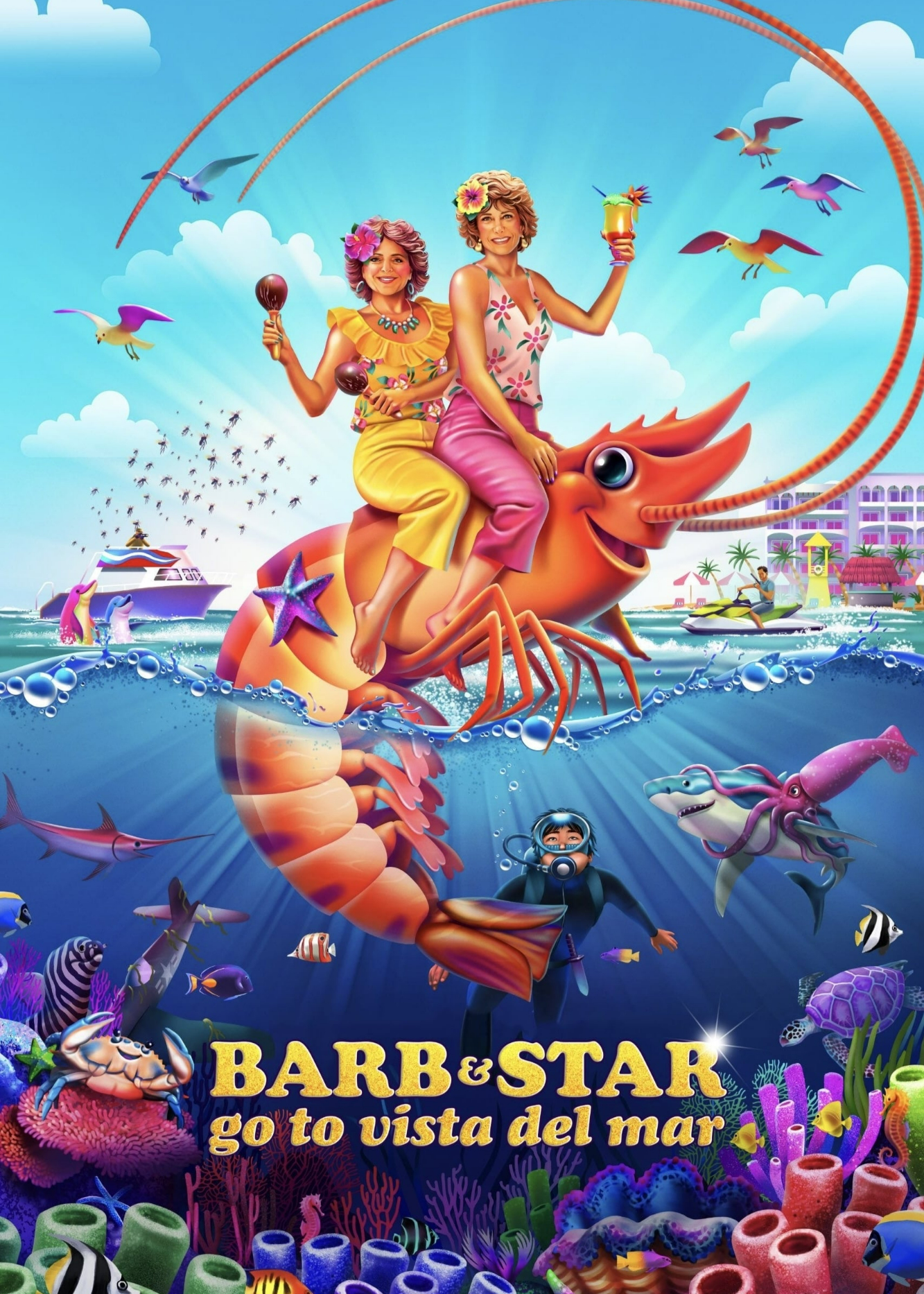 Poster phim Cuộc Phiêu Lưu Của Barb Và Star: Đường Đến Vista Del Mar