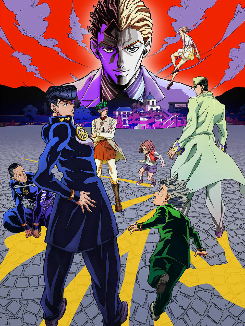 Poster phim Cuộc phiêu lưu kỳ bí của Jojo: Kim cương bất diệt.