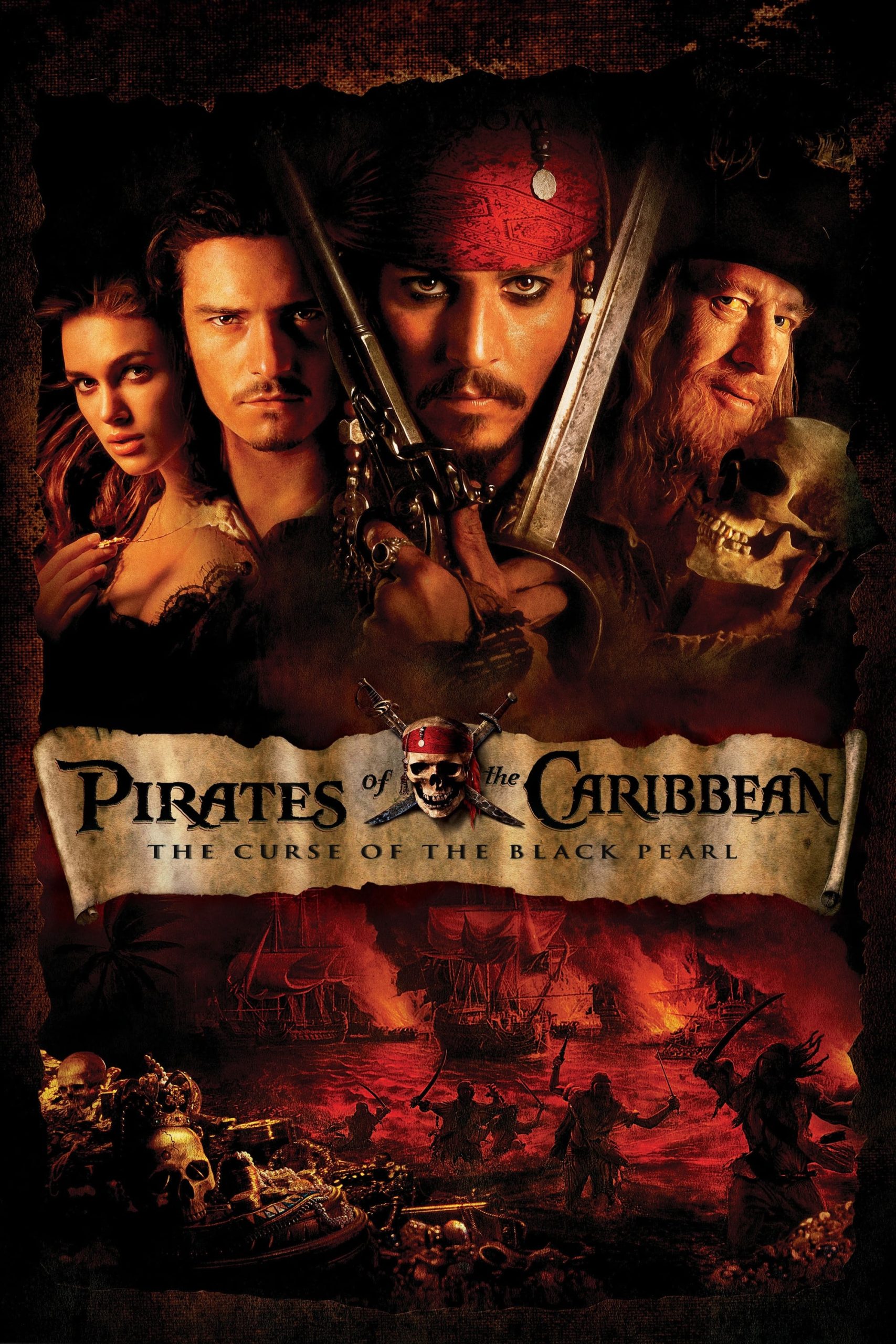 Poster phim Cướp biển vùng Caribbe (Phần 1): Lời Nguyền Của Tàu Ngọc Trai Đen