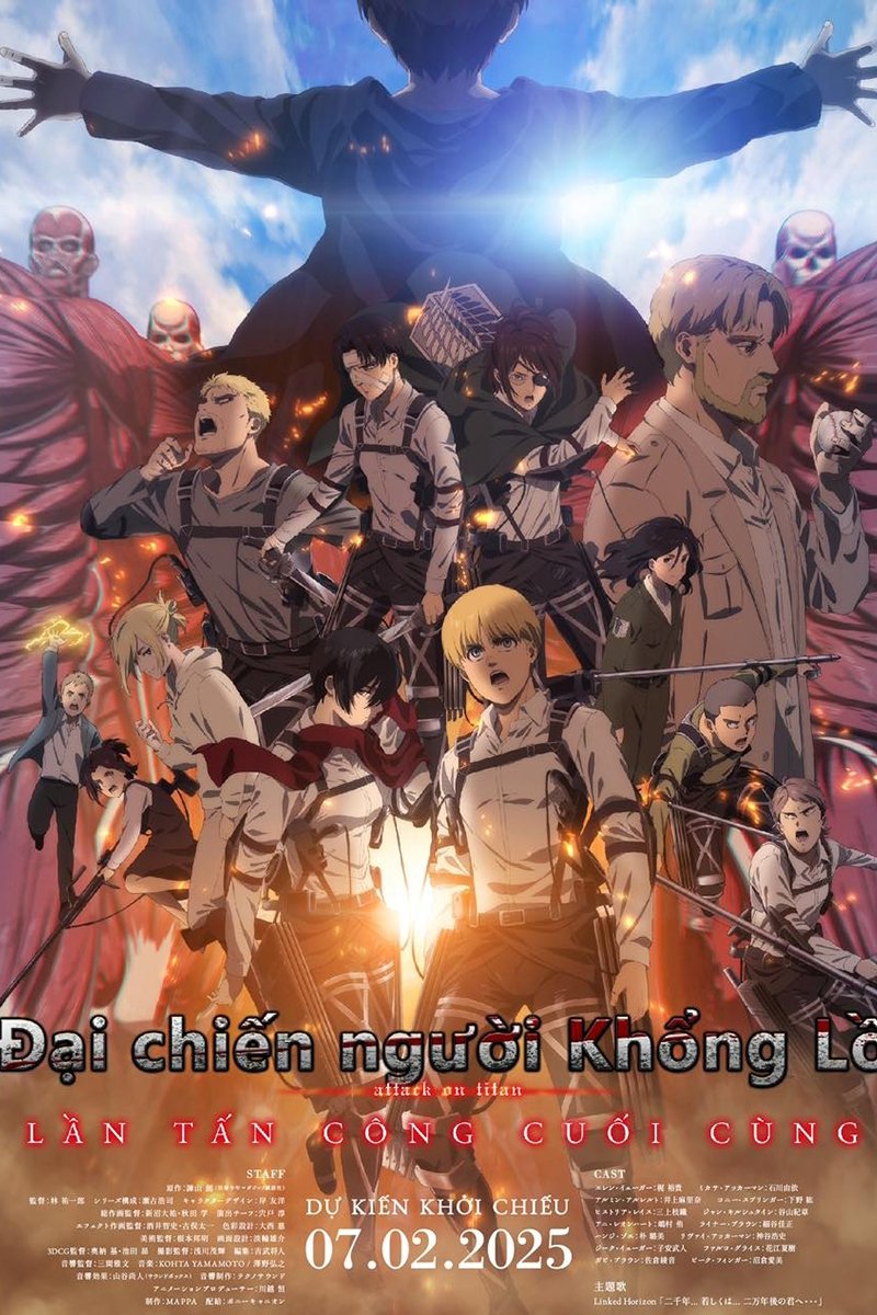 Poster phim Đại Chiến Người Khổng Lồ: Lần Tấn Công Cuối Cùng