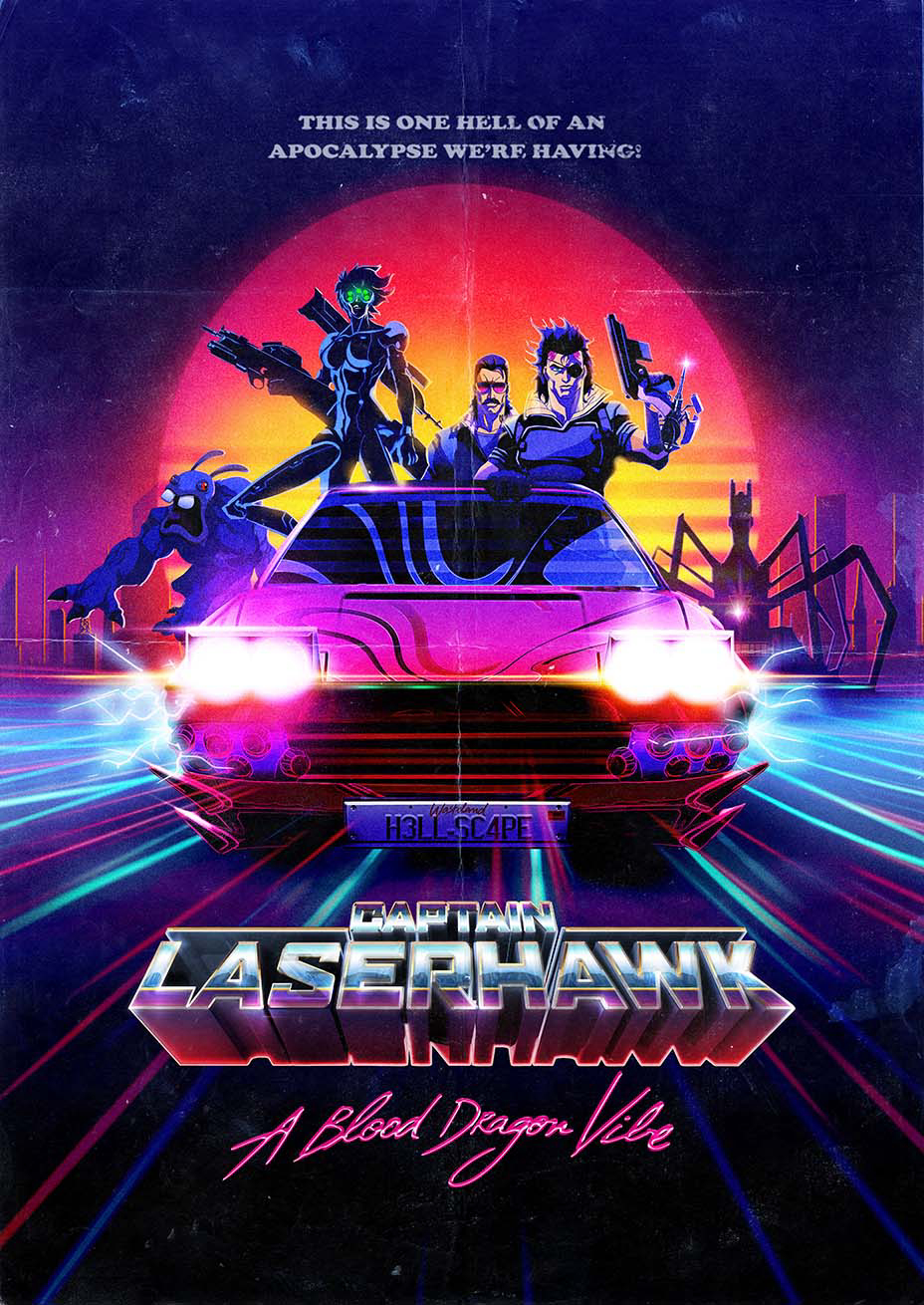 Poster phim Đội Trưởng Laserhawk: Blood Dragon Remix