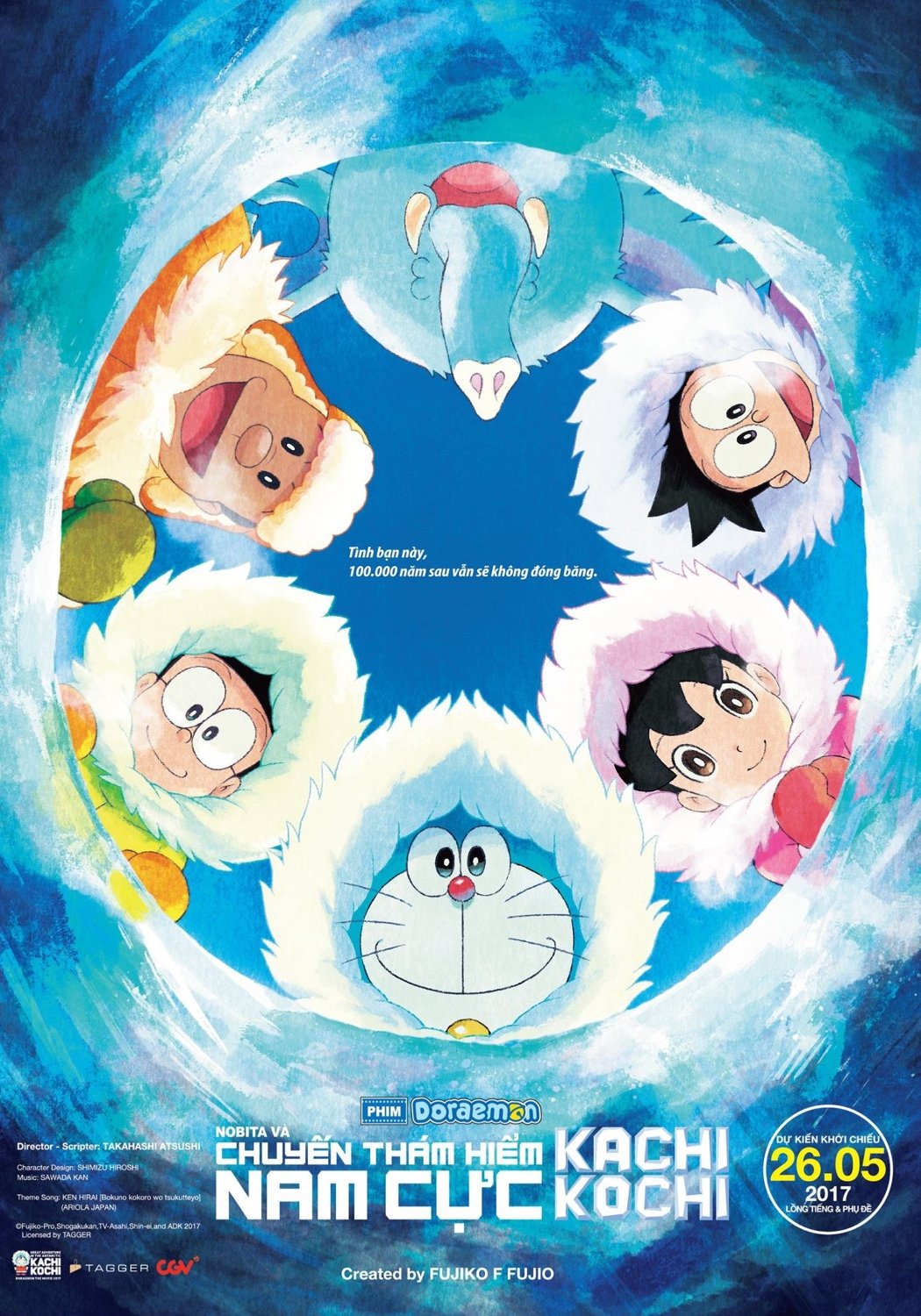 Poster phim Doraemon: Nobita và Chuyến Thám Hiểm Nam Cực Kachi Kochi