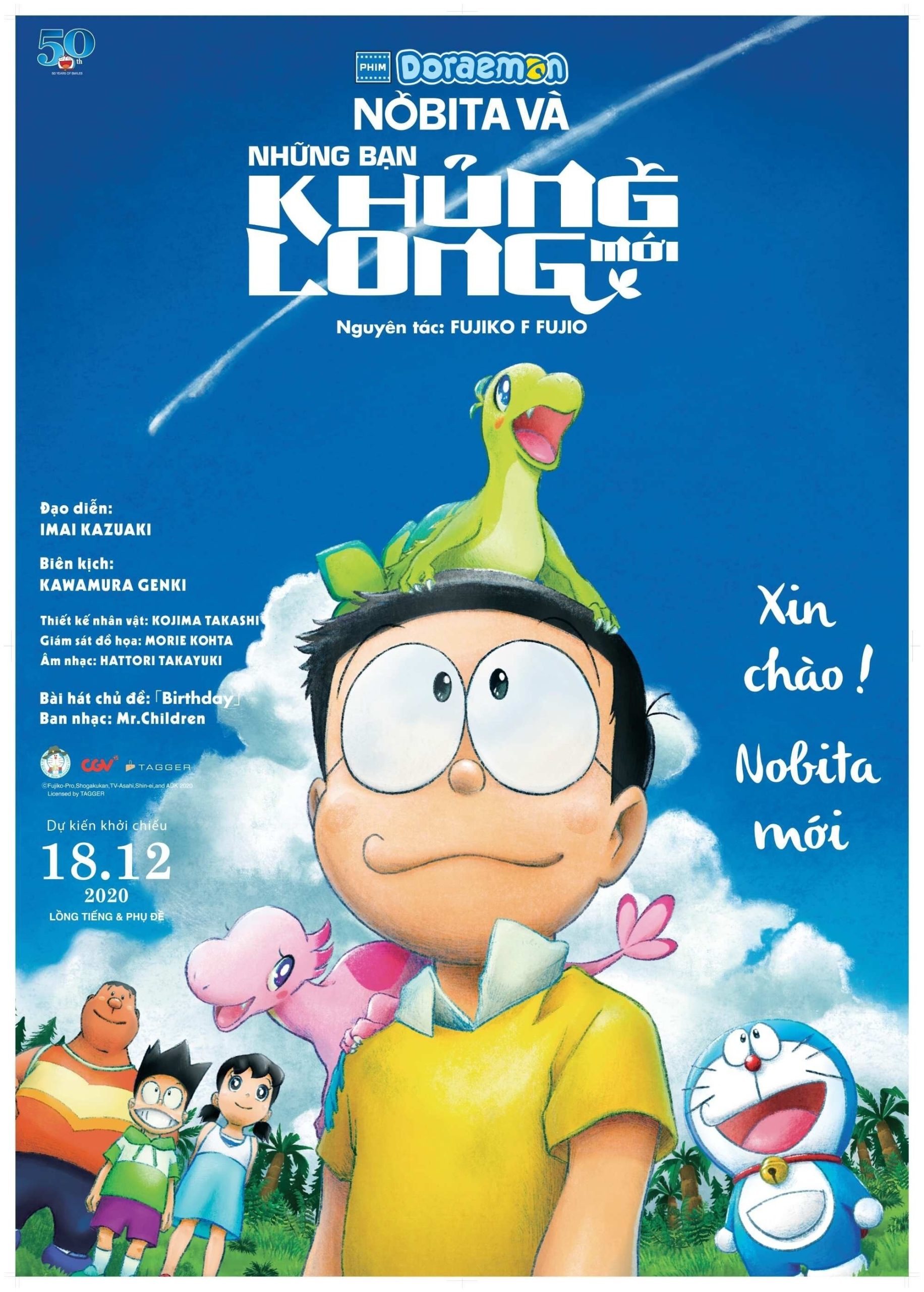 Poster phim Doraemon: Nobita Và Những Bạn Khủng Long Mới