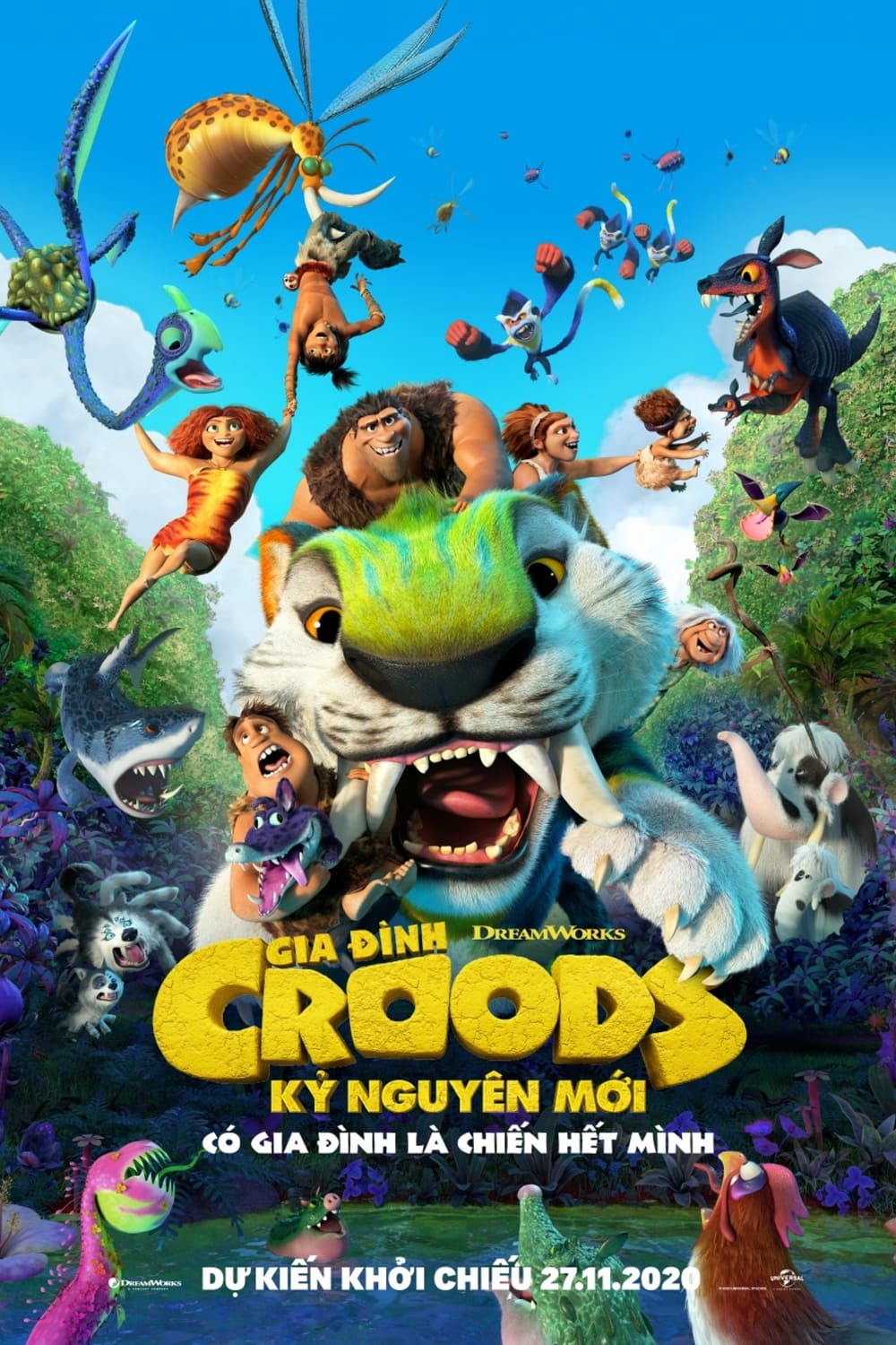 Poster phim Gia Đình Croods: Kỷ Nguyên Mới