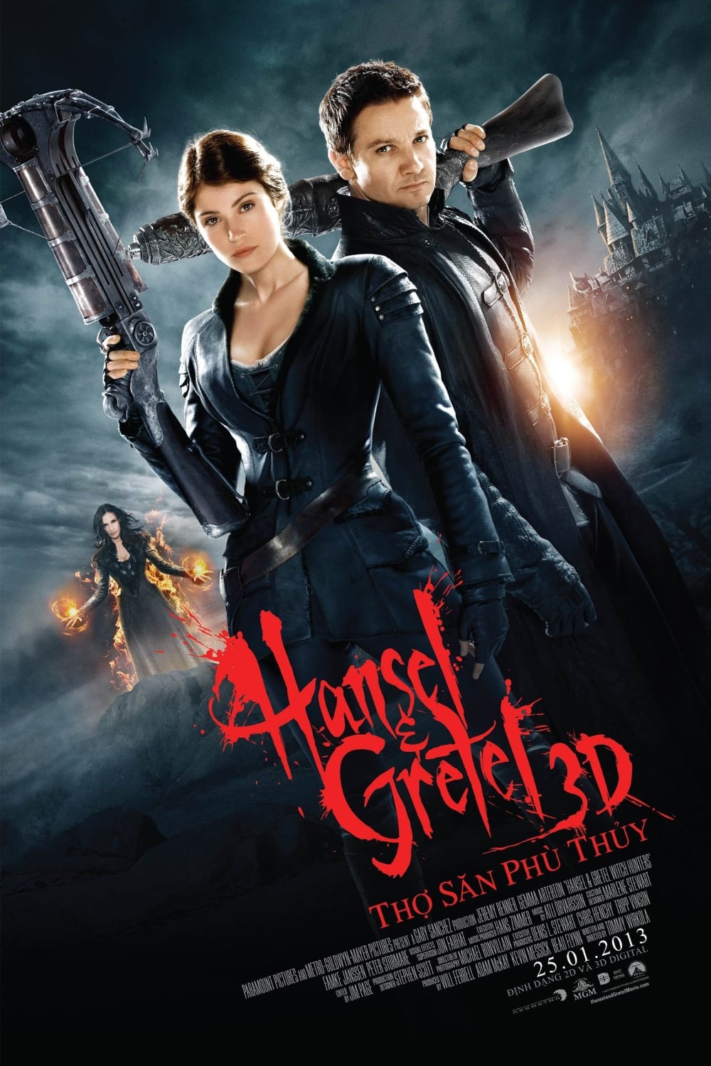 Poster phim Hansel & Gretel: Thợ Săn Phù Thủy
