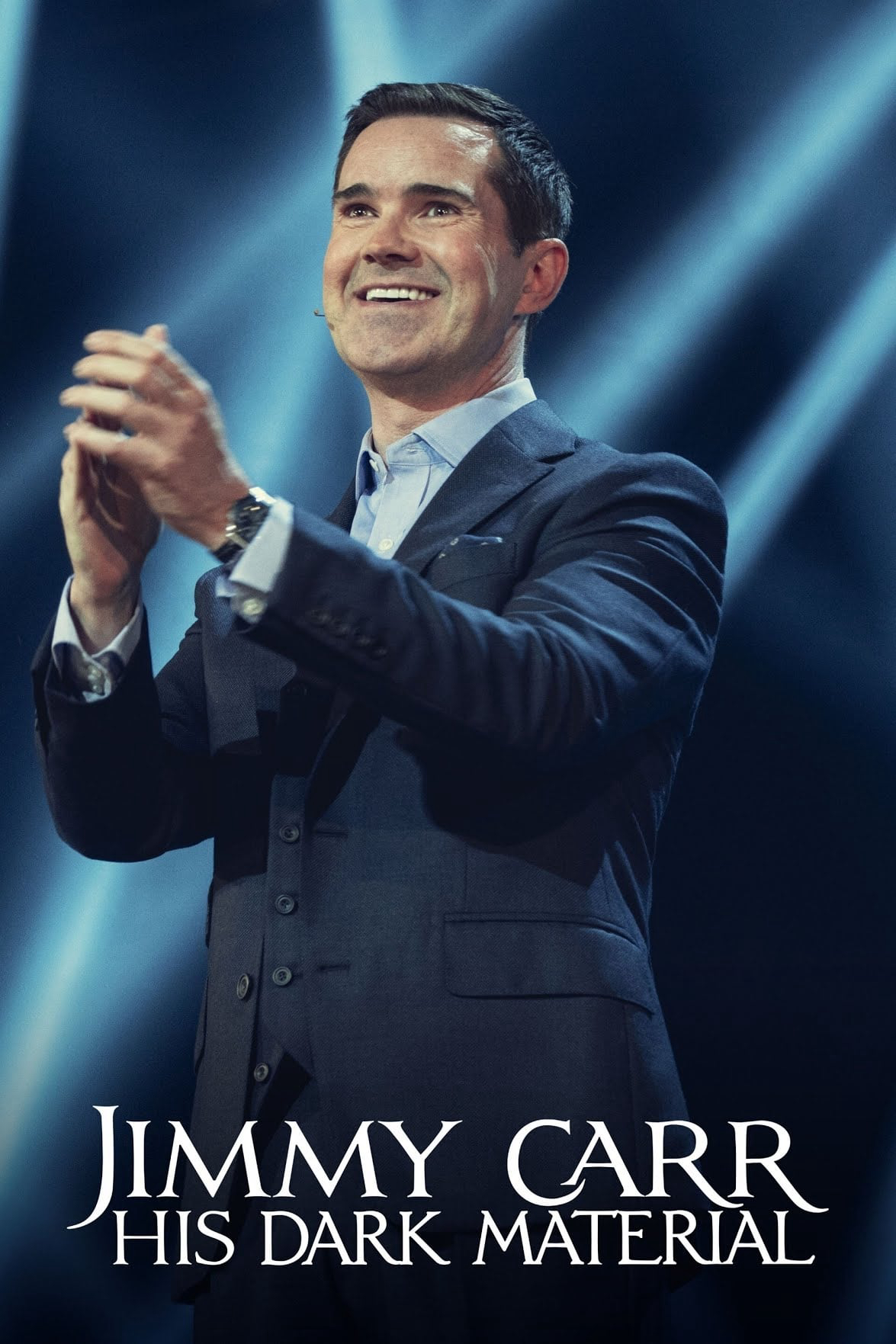 Poster phim Jimmy Carr: Chất liệu đen tối của anh ấy
