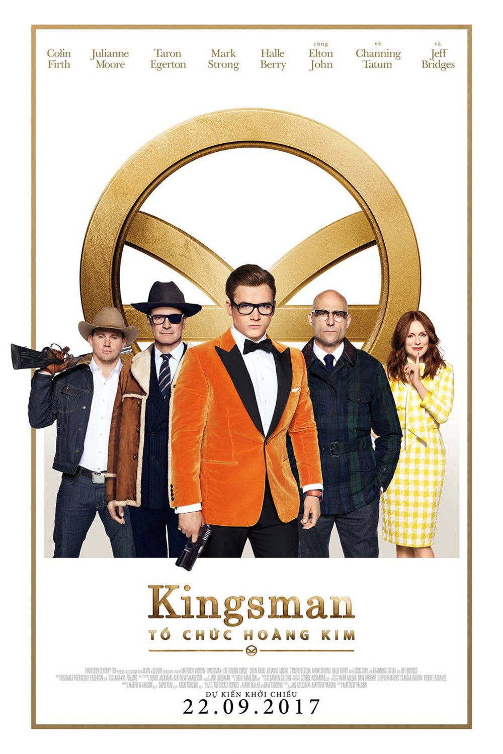Poster phim Kingsman: Tổ Chức Hoàng Kim