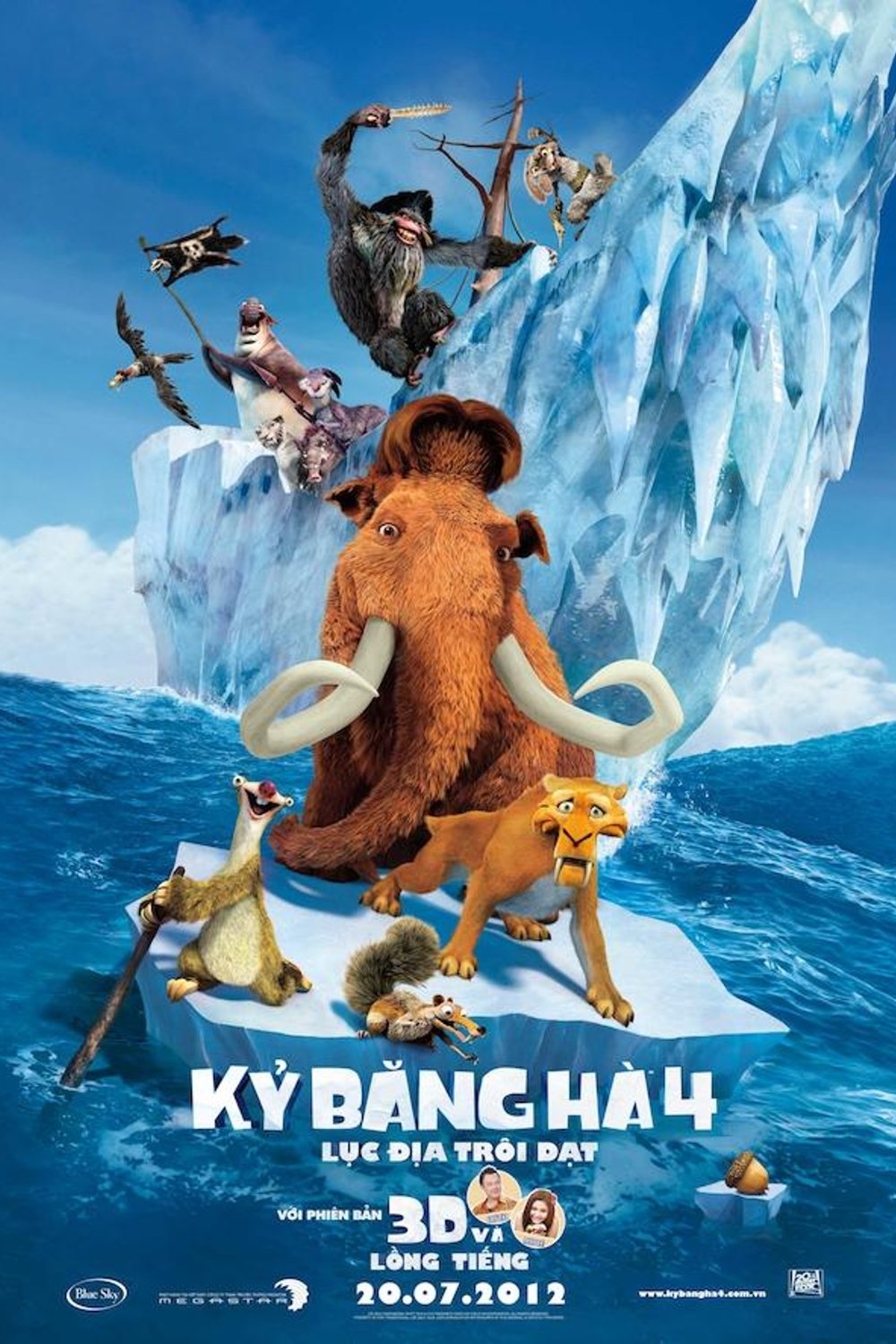 Poster phim Kỷ Băng Hà 4: Lục Địa Trôi Dạt