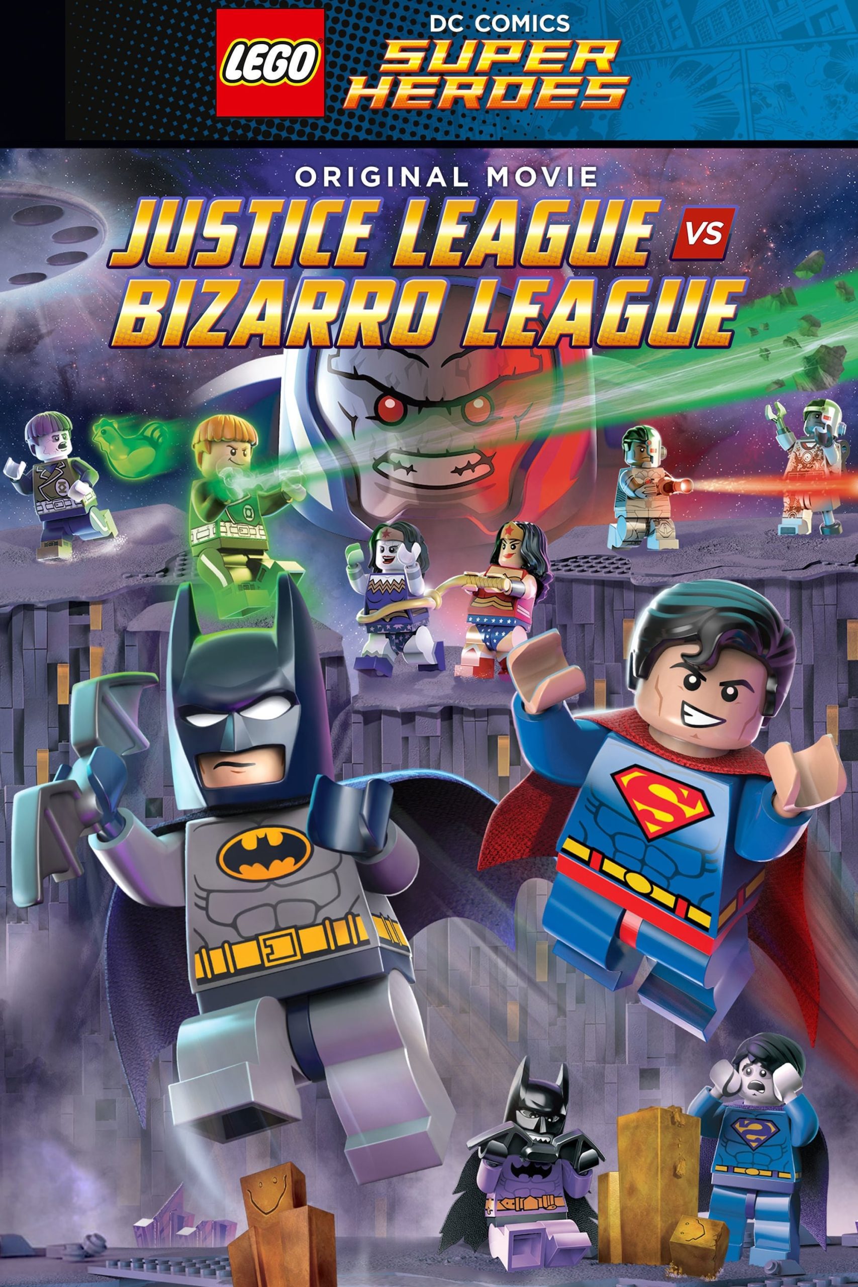 Poster phim Lego DC Comics Super Heroes: Justice League vs. Bizarro League