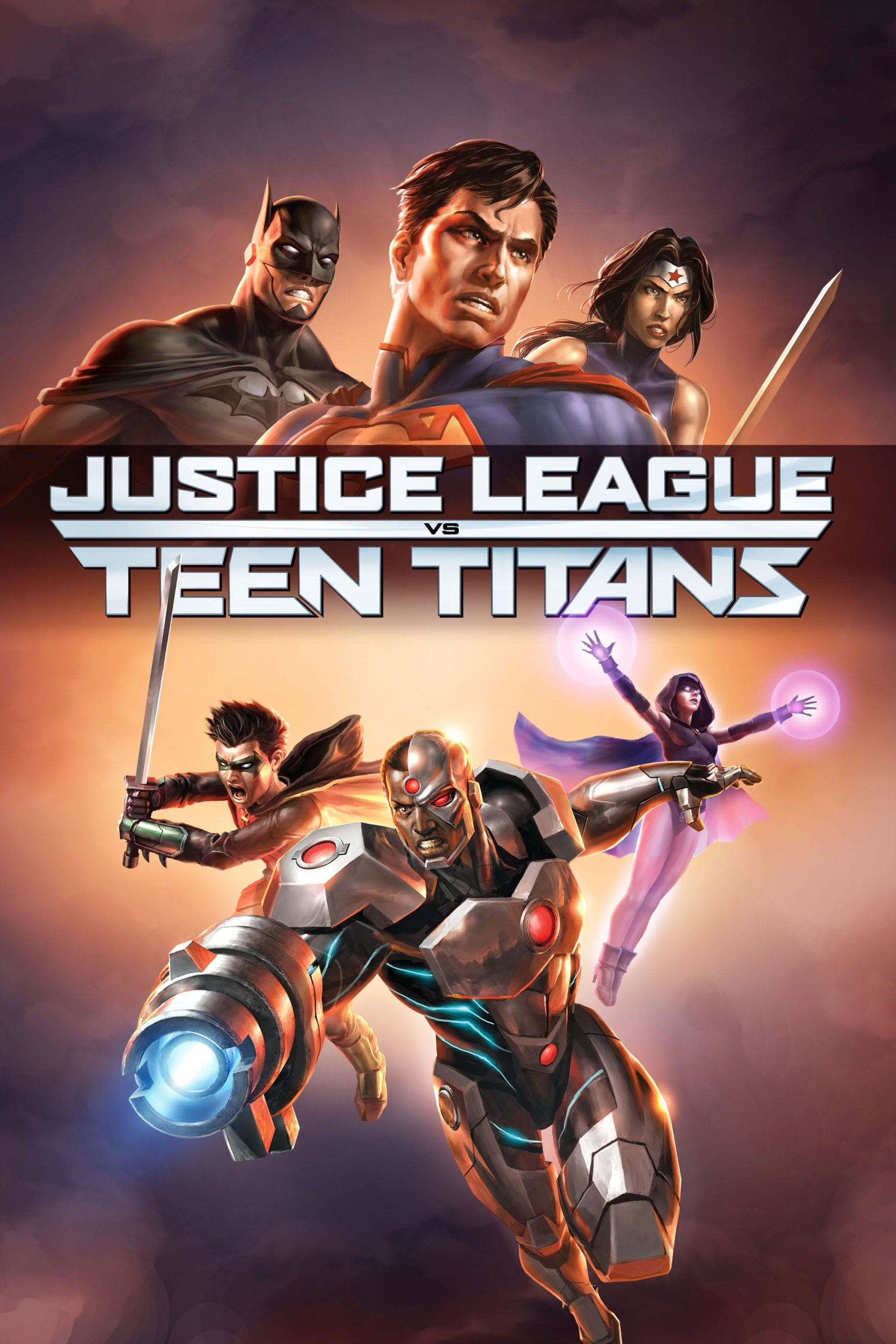 Poster phim Liên Minh Công Lý Đấu Với Nhóm Teen Titans