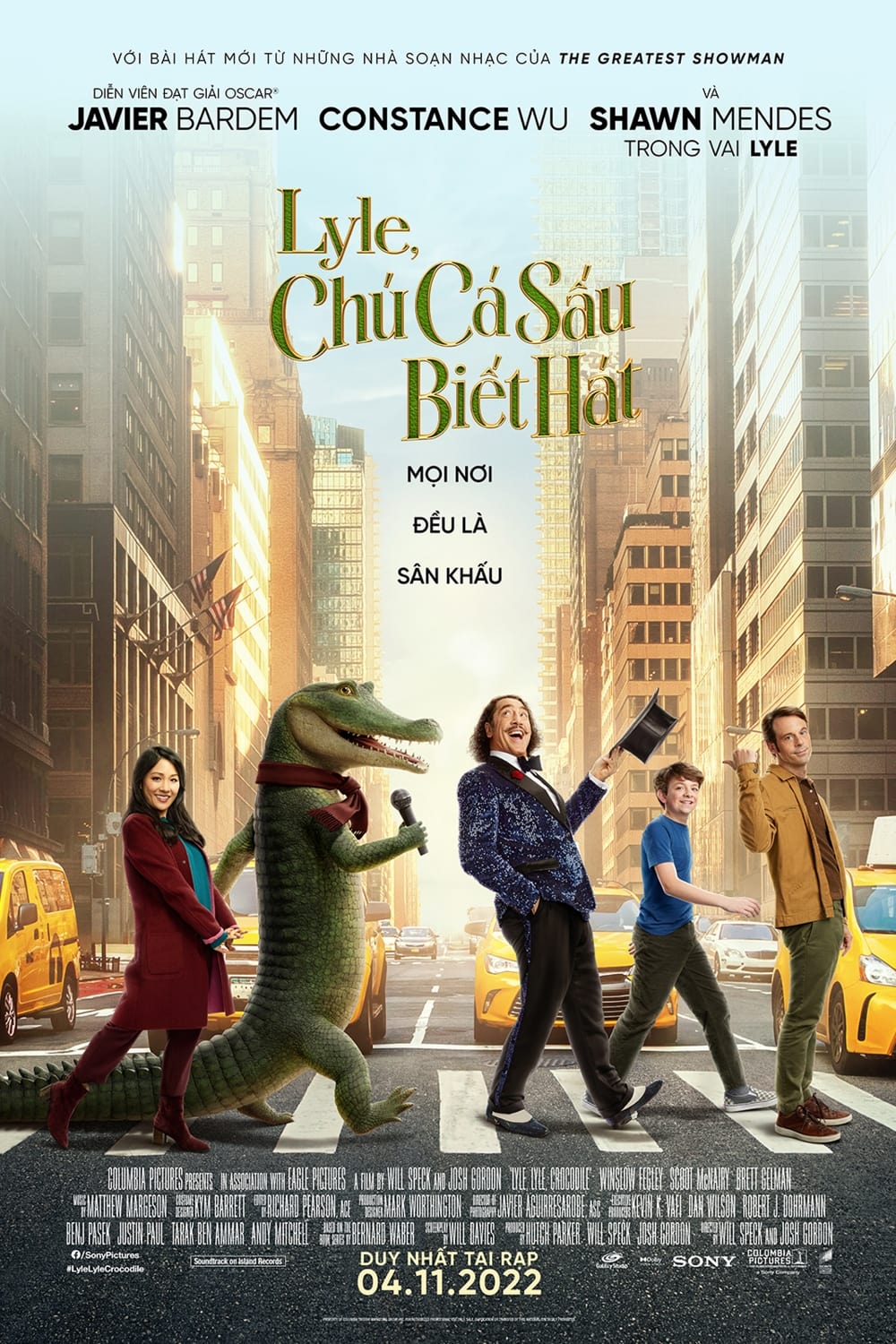 Poster phim Lyle, Chú Cá Sấu Biết Hát