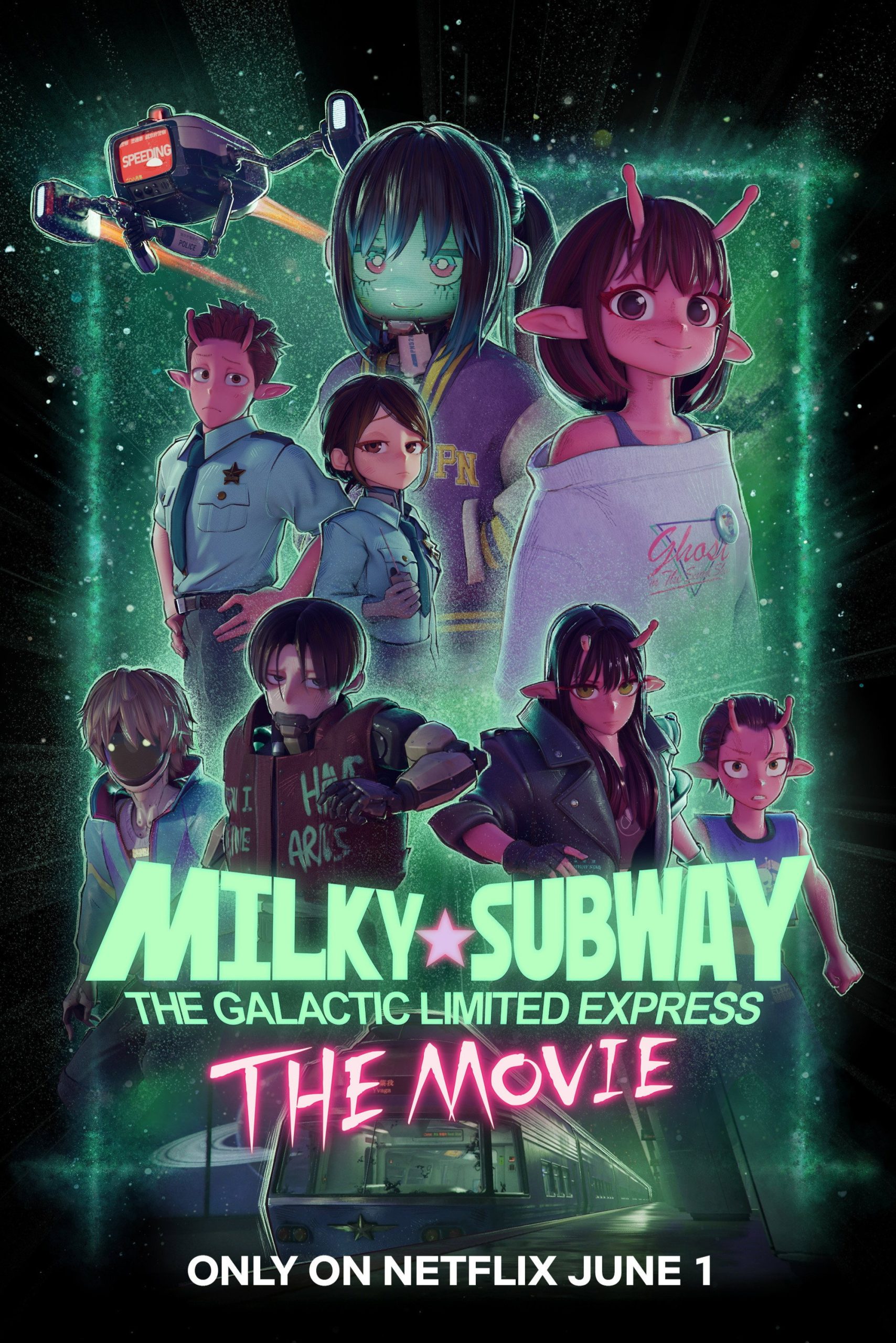 Poster phim Milky☆Subway: Tàu tốc hành thiên hà – Phim điện ảnh