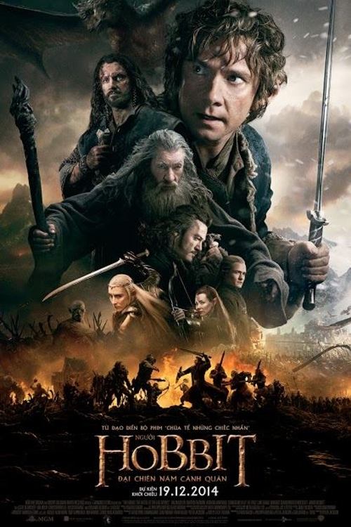 Poster phim Người Hobbit: Đại Chiến 5 Cánh Quân (+20 phút)