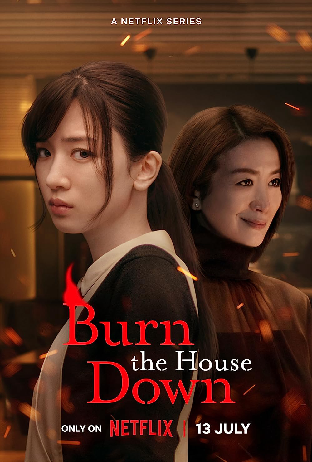 Poster phim Nhà Mitarai trong biển lửa