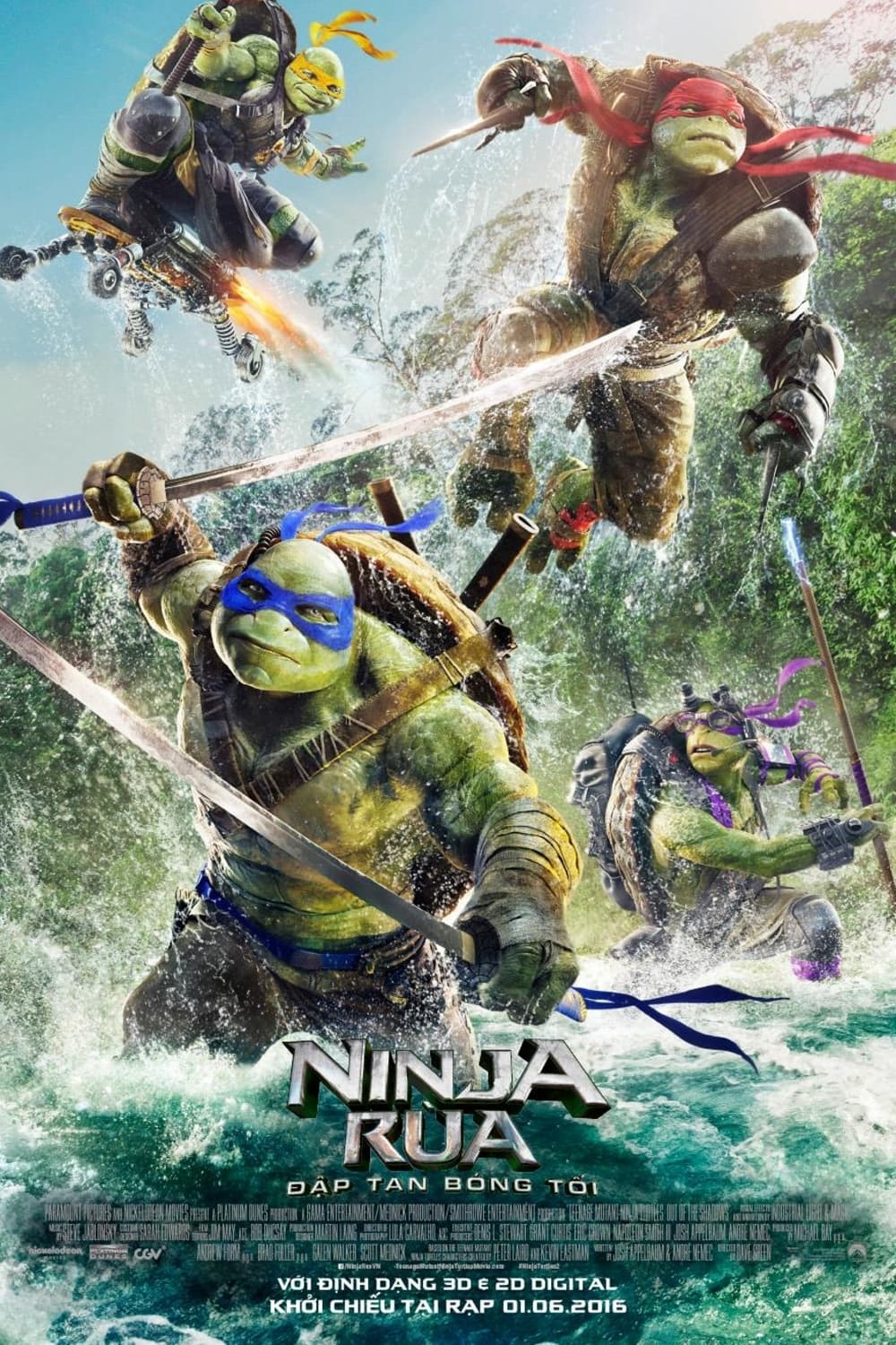 Poster phim Ninja Rùa 2: Đập Tan Bóng Tối