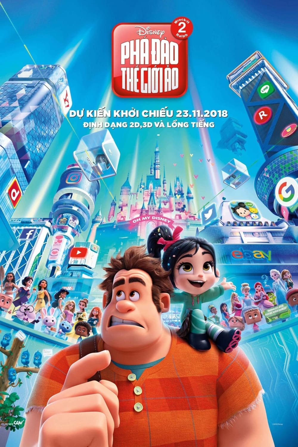 Poster phim Ráp-phờ Đập Phá 2: Phá Đảo Thế Giới Ảo