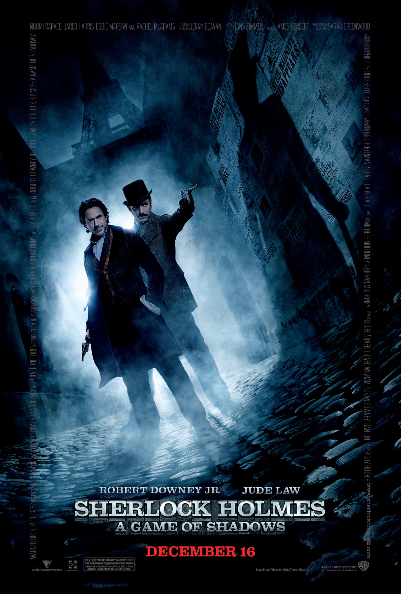 Poster phim Sherlock Holmes: Trò chơi của bóng đêm