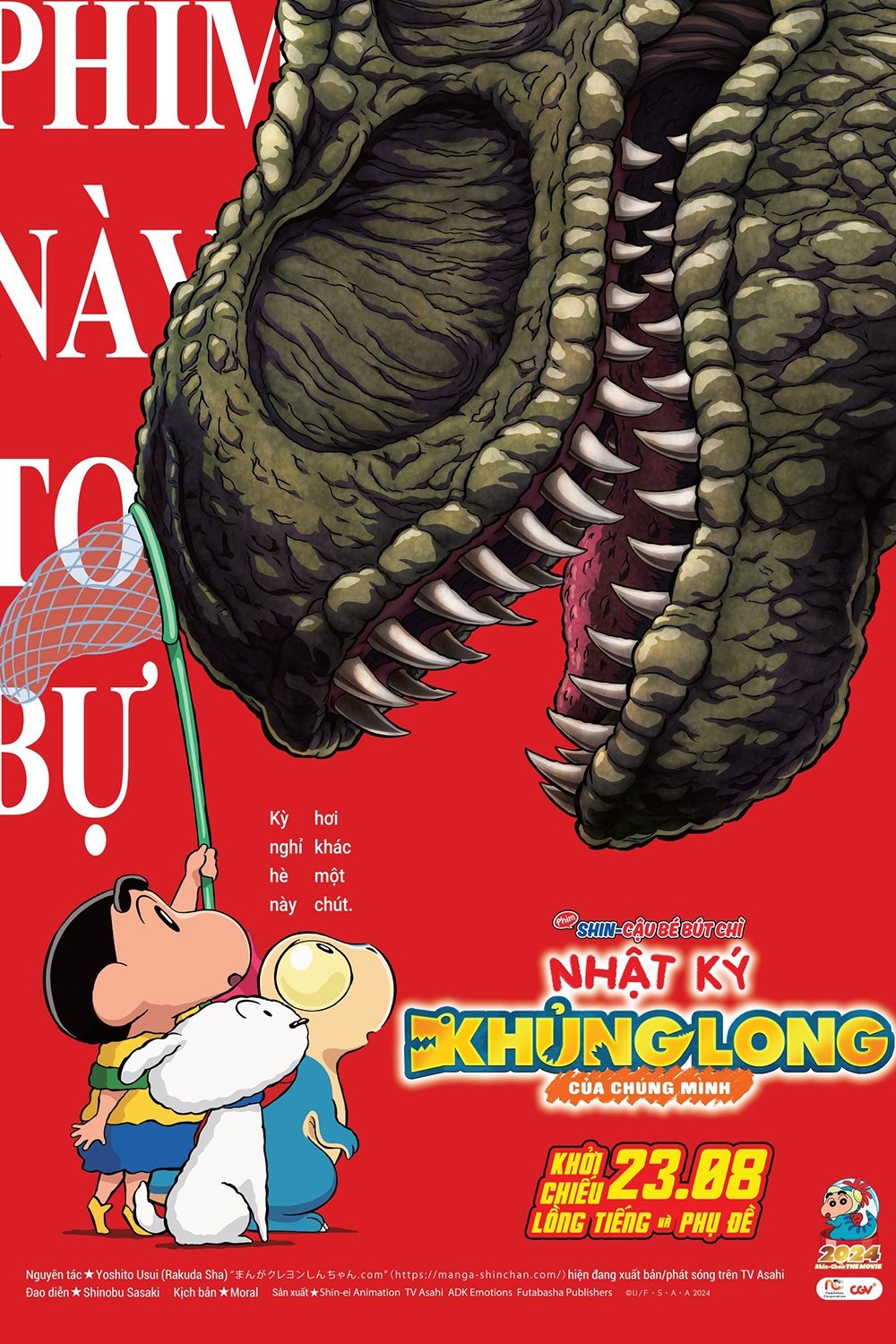 Poster phim Shin – Cậu Bé Bút Chì 32: Nhật Ký Khủng Long Của Mình