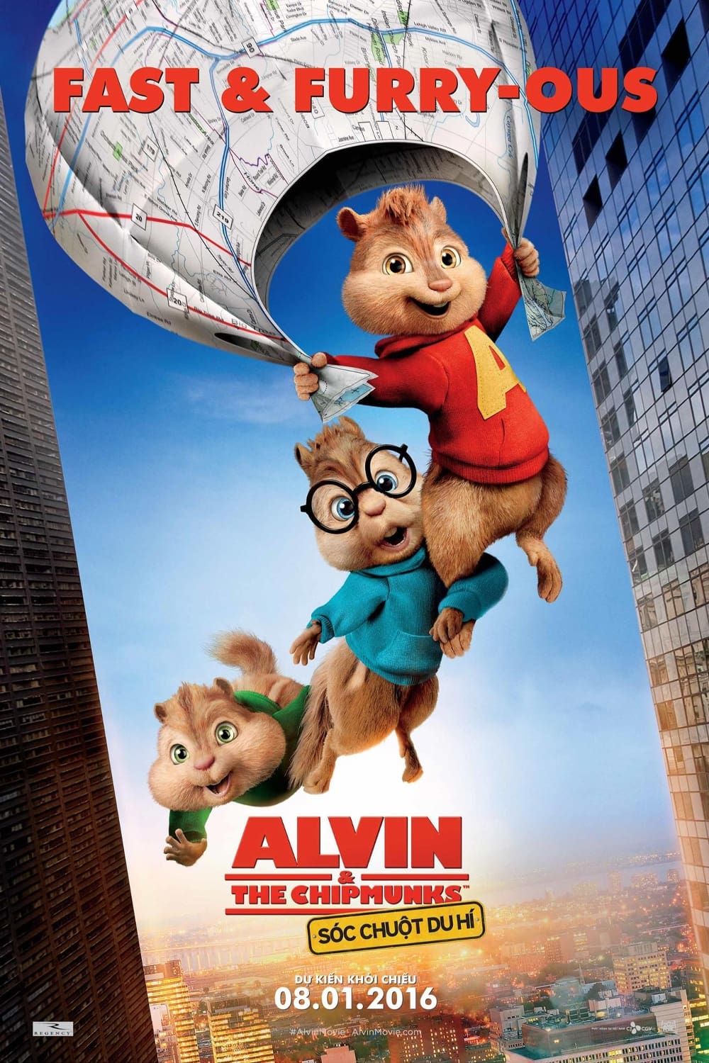 Poster phim Alvin & The Chipmunks: Sóc chuột du hí