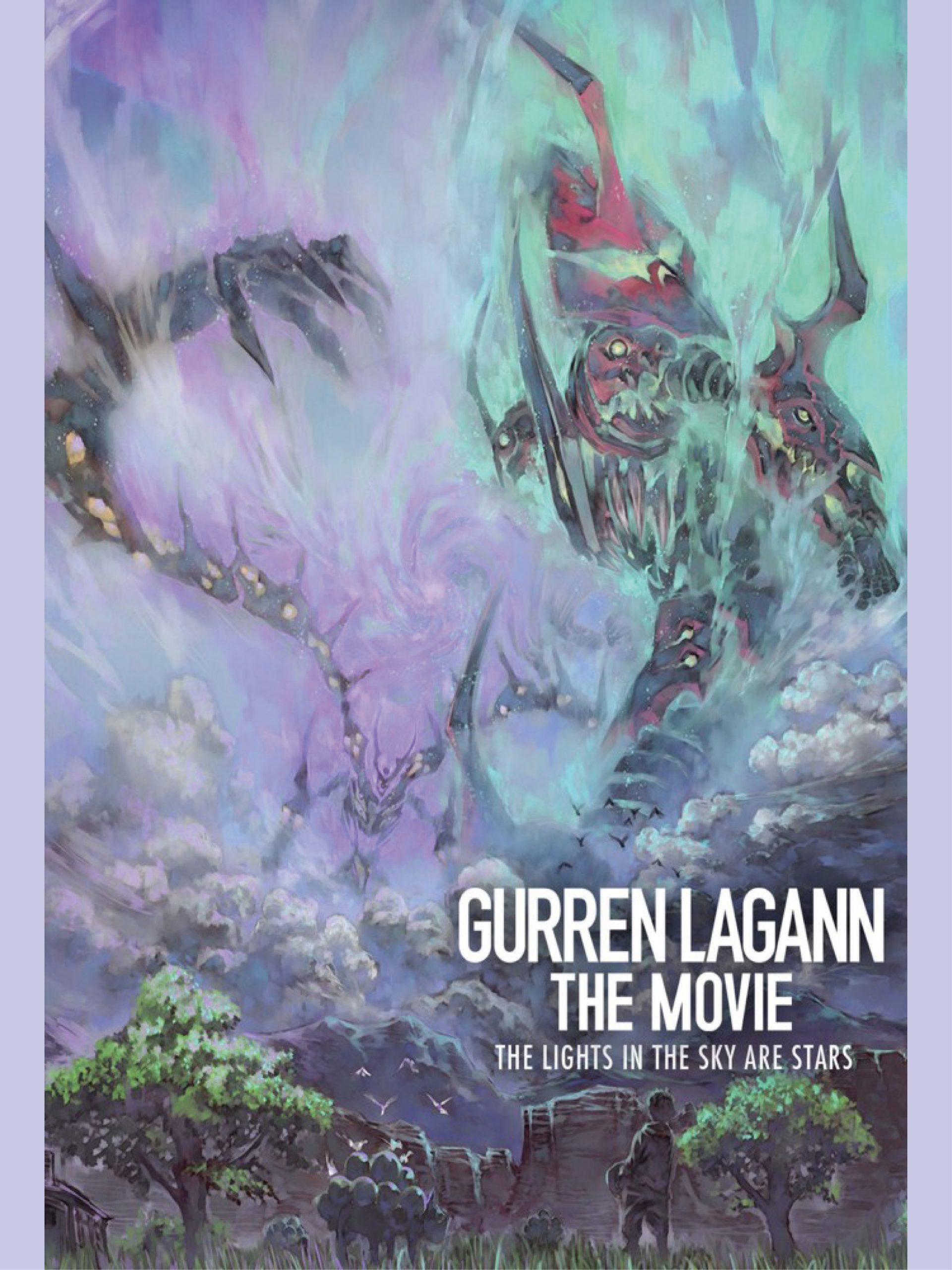 Poster phim Tengen Toppa Gurren Lagann bản điện ảnh – Ánh sáng trên bầu trời là những vì sao