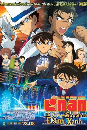 Poster phim Thám Tử Lừng Danh Conan 23: Cú Đấm Sapphire Xanh