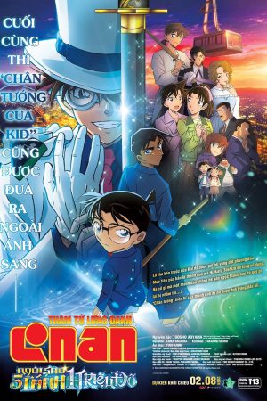 Poster phim Thám Tử Lừng Danh Conan: Ngôi Sao 5 Cánh 1 Triệu Đô