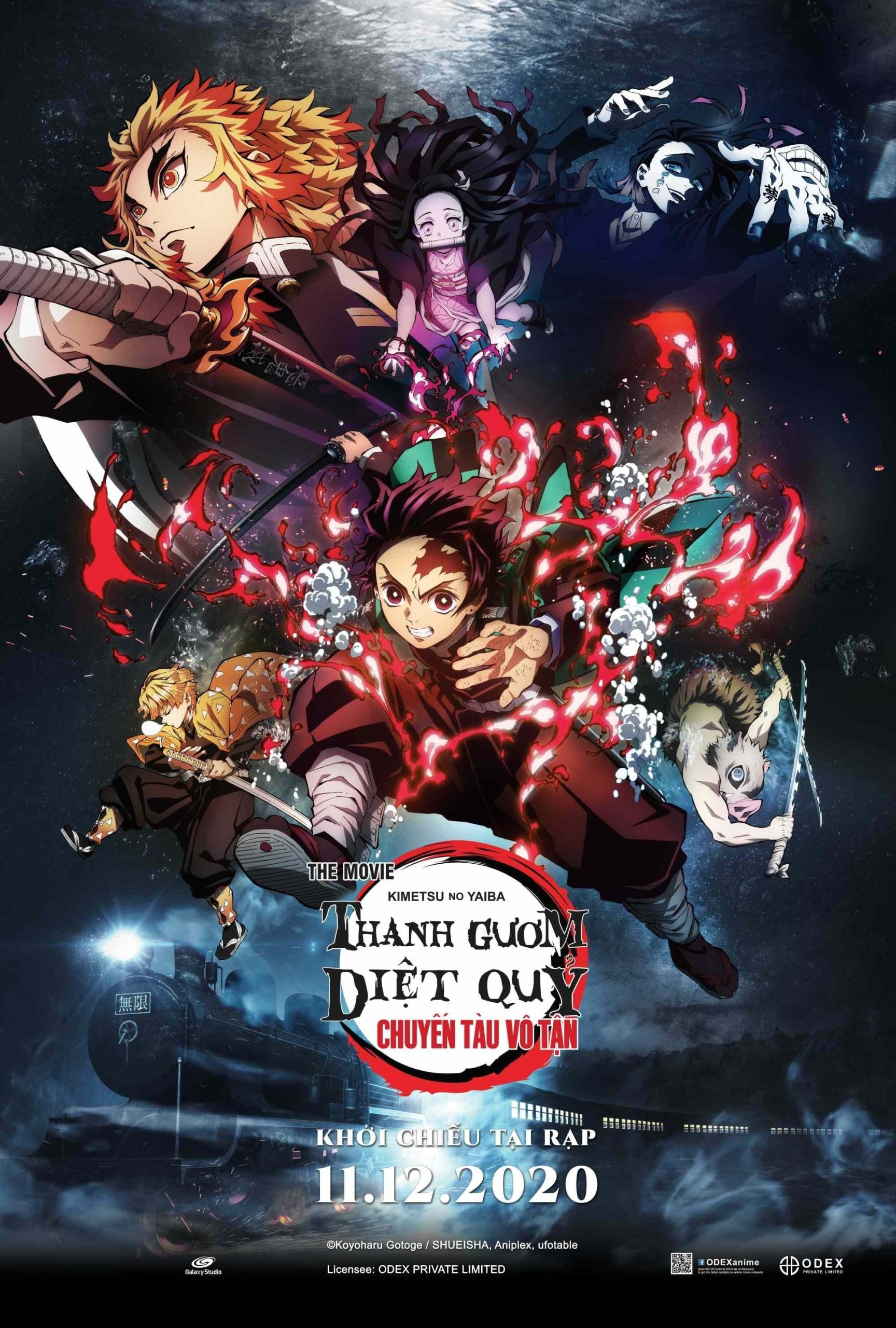 Poster phim Thanh Gươm Diệt Quỷ: Chuyến Tàu Vô Tận (Bản TV)