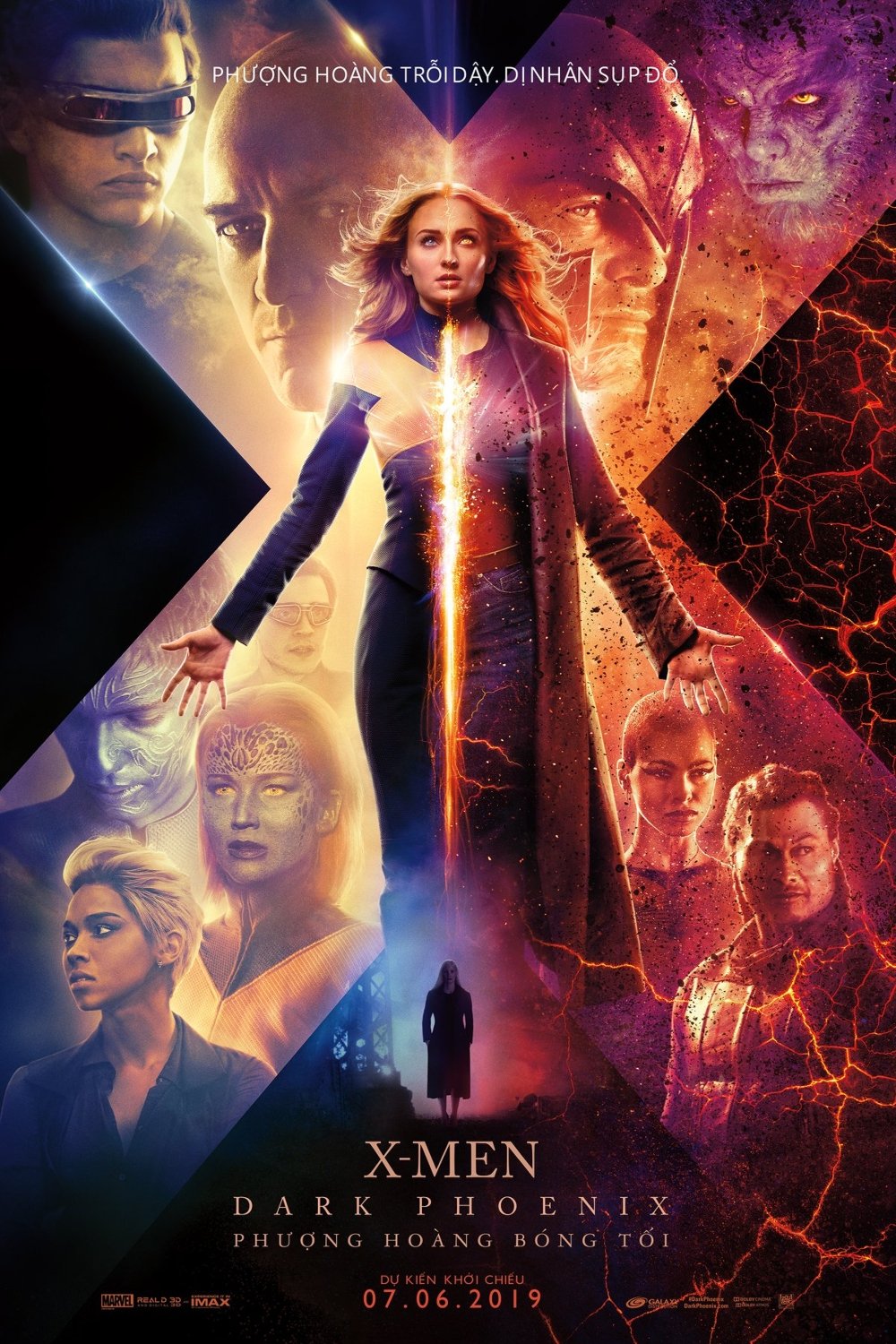 Poster phim X-Men: Phượng Hoàng Bóng Tối