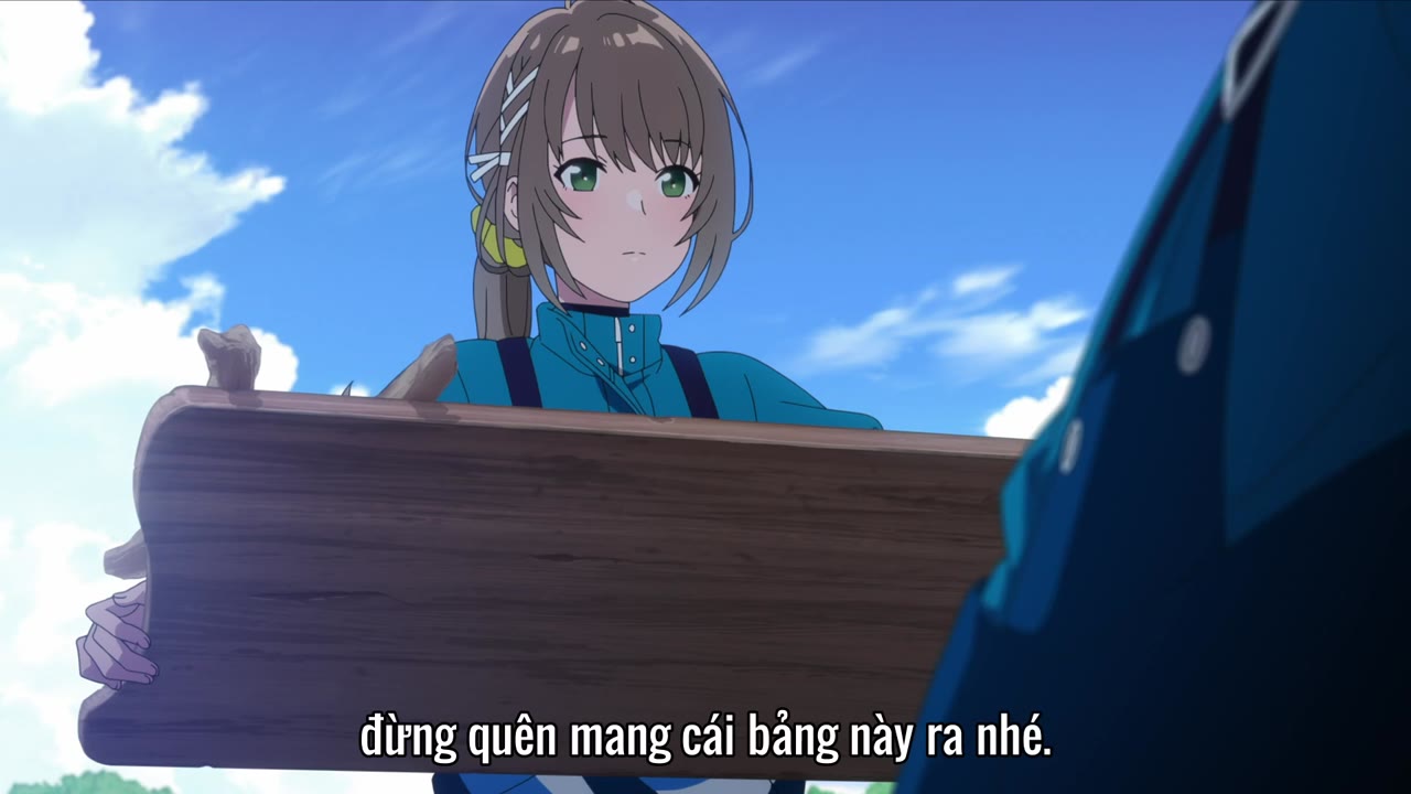 Bãi cát trắng bên bờ thủy cung Aquatope tập 2 cảnh 2