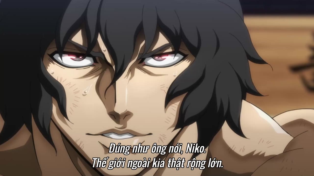 Hanma Baki VS Đấu Sĩ Ashura tập 1 cảnh 3