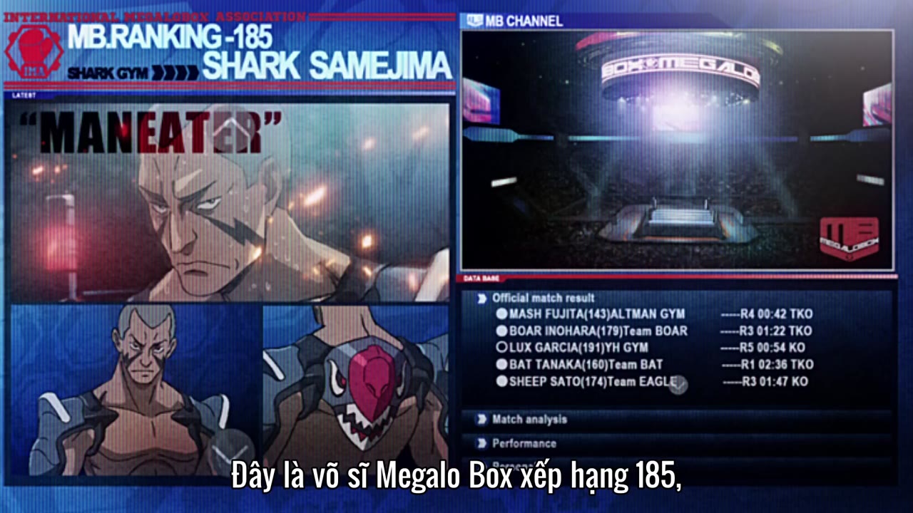 Tay đấm tối thượng Megalo Box tập 3 cảnh 2