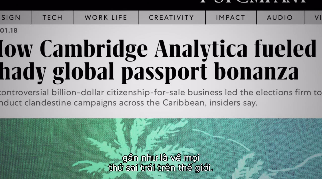 Cambridge Analytica: Bê bối dữ liệu tập 1 cảnh 2