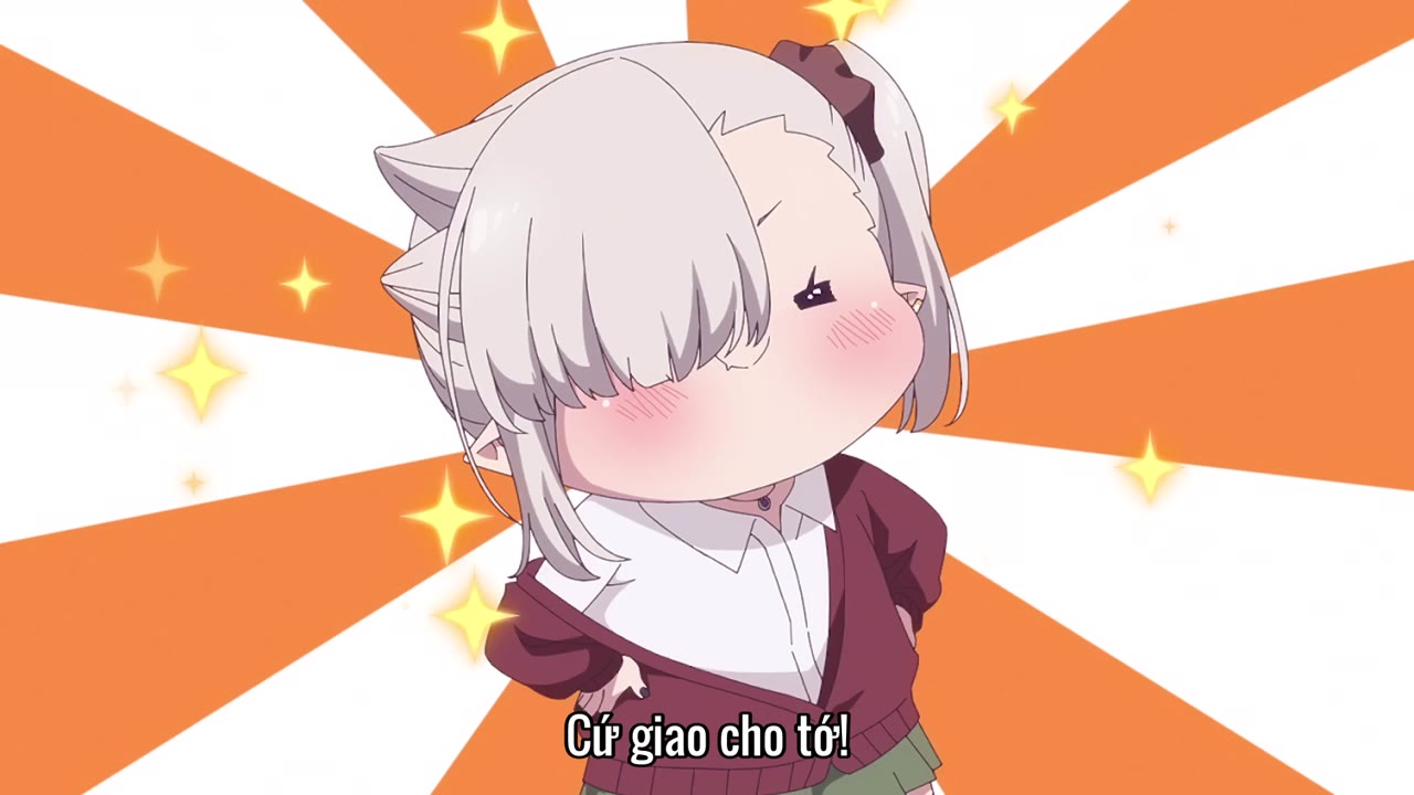 Cô Ma Cà Rồng Nhỏ Bé Không Thể Hút Đúng Cách (Chanto Suenai Kyuuketsuki-chan) tập 9 cảnh 3