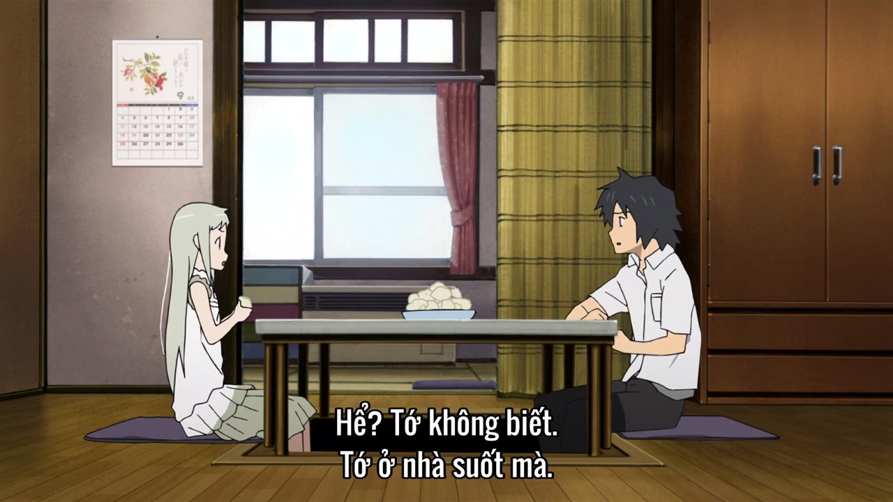 AnoHana: Đóa Hoa Ngày Ấy Ta Cùng Ngắm tập 3 cảnh 2
